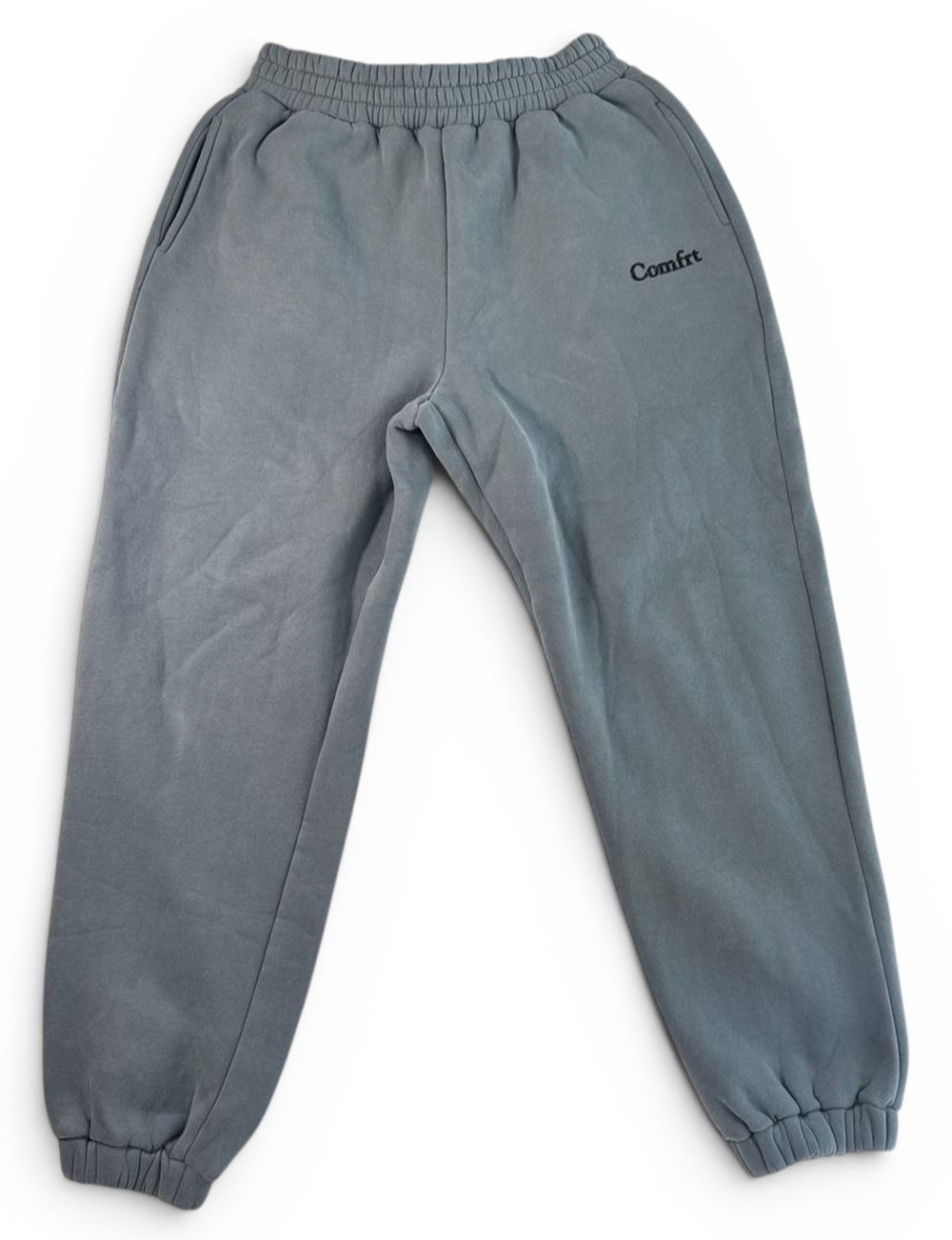 Comfrt Sweatpants Mens Medium Gray Fleece Jogger Lounge Athletic Pants